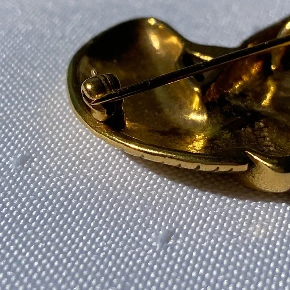 Metropolitan Museum of Art MMA Pahma Gold Frog Brooch Vintage Rare - Picture 5 of 13